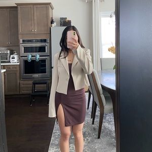 Avec Les Filles cropped blazer